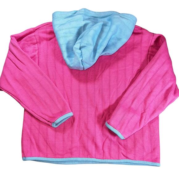 Vintage Minnie Mouse Pink & blue with daisy's pull over hoodie sweatshirt 7/8 - Picture 2 of 8